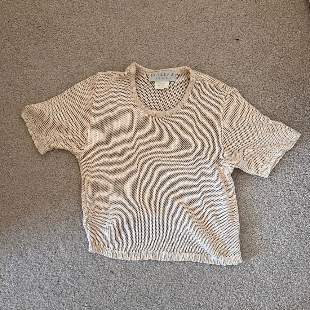 Vintage Brazeau Tricot short sleeve sweater